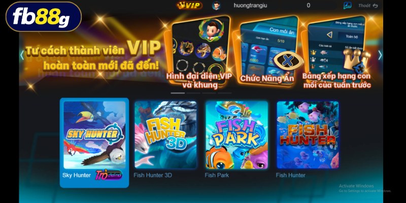 Người chơi truy cập trang web và chọn tựa game yêu thích