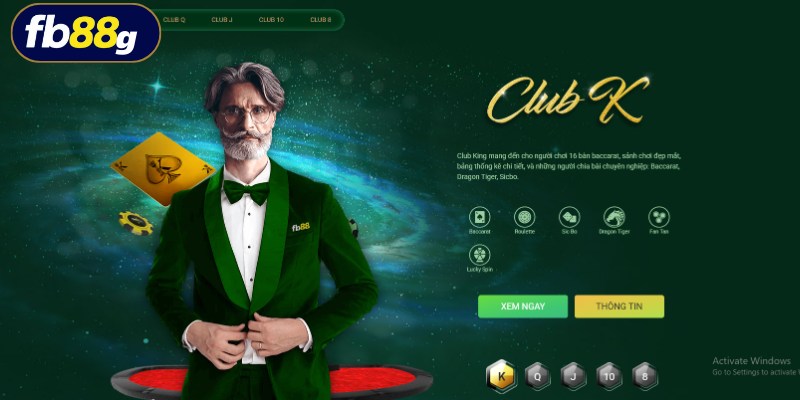 Hạng mục casino FB88 được nhà cái tích hợp năm 2011