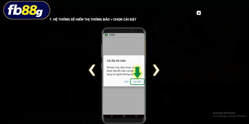 Tải app FB88 hệ điều hành Android với thao tác đơn giản